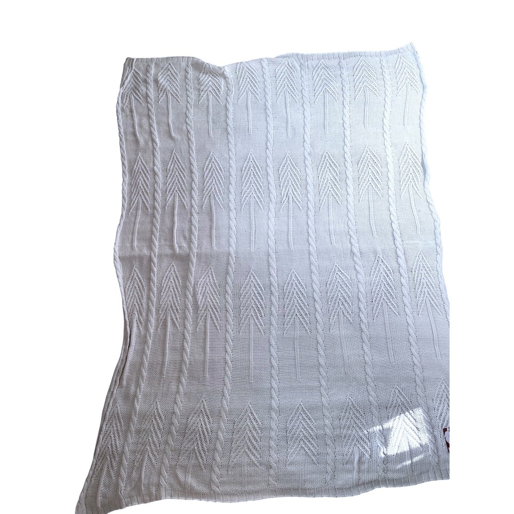 tentree 100% cotton Organic NBA blanket/Cream